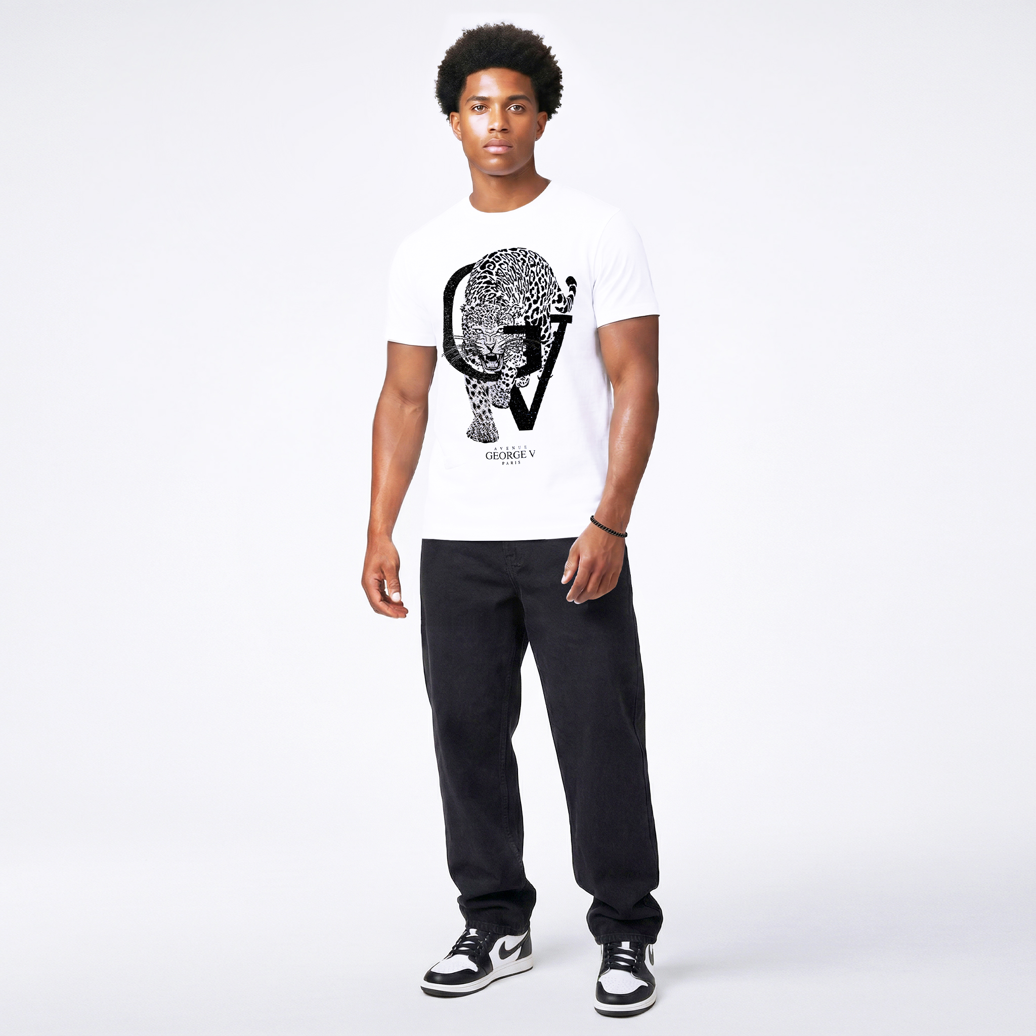 T-shirt George V "Crystal Leopard"