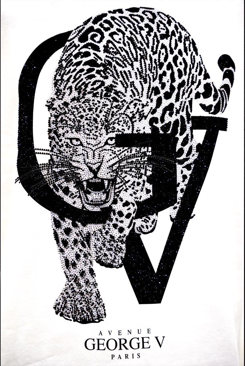 T-shirt George V "Crystal Leopard"
