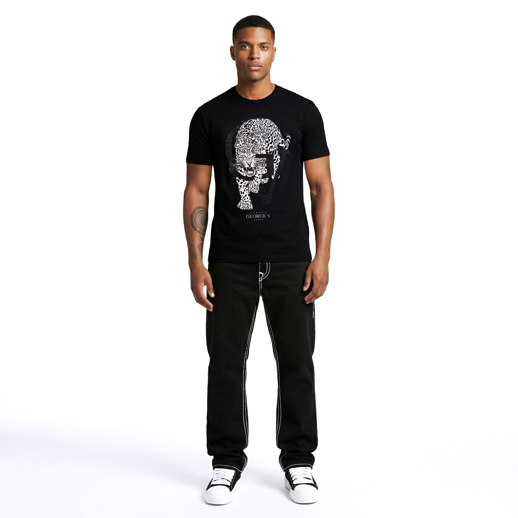 T-shirt George V "Crystal Leopard"