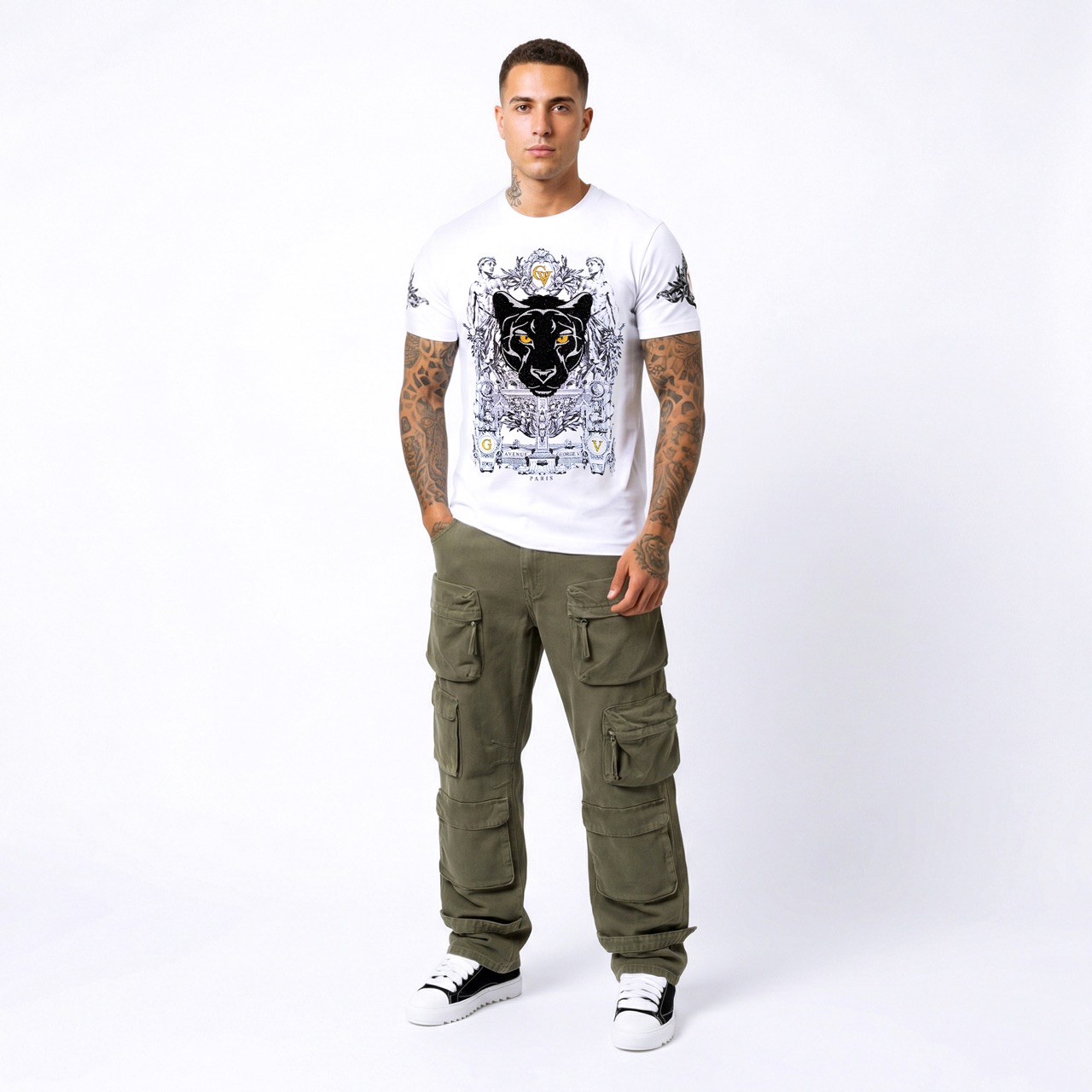 T-shirt George V "Royal Black Panther"
