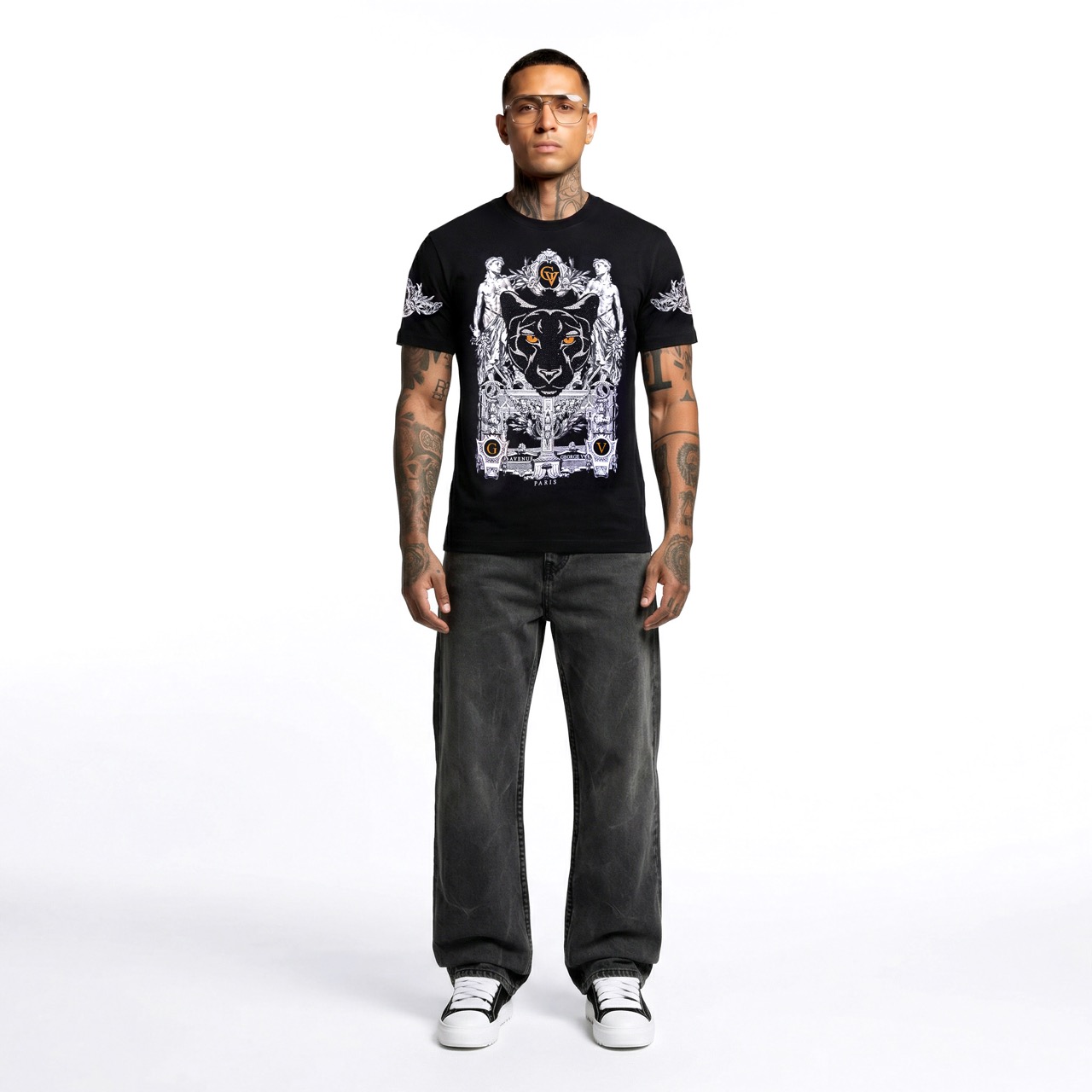 T-shirt George V "Royal Black Panther"