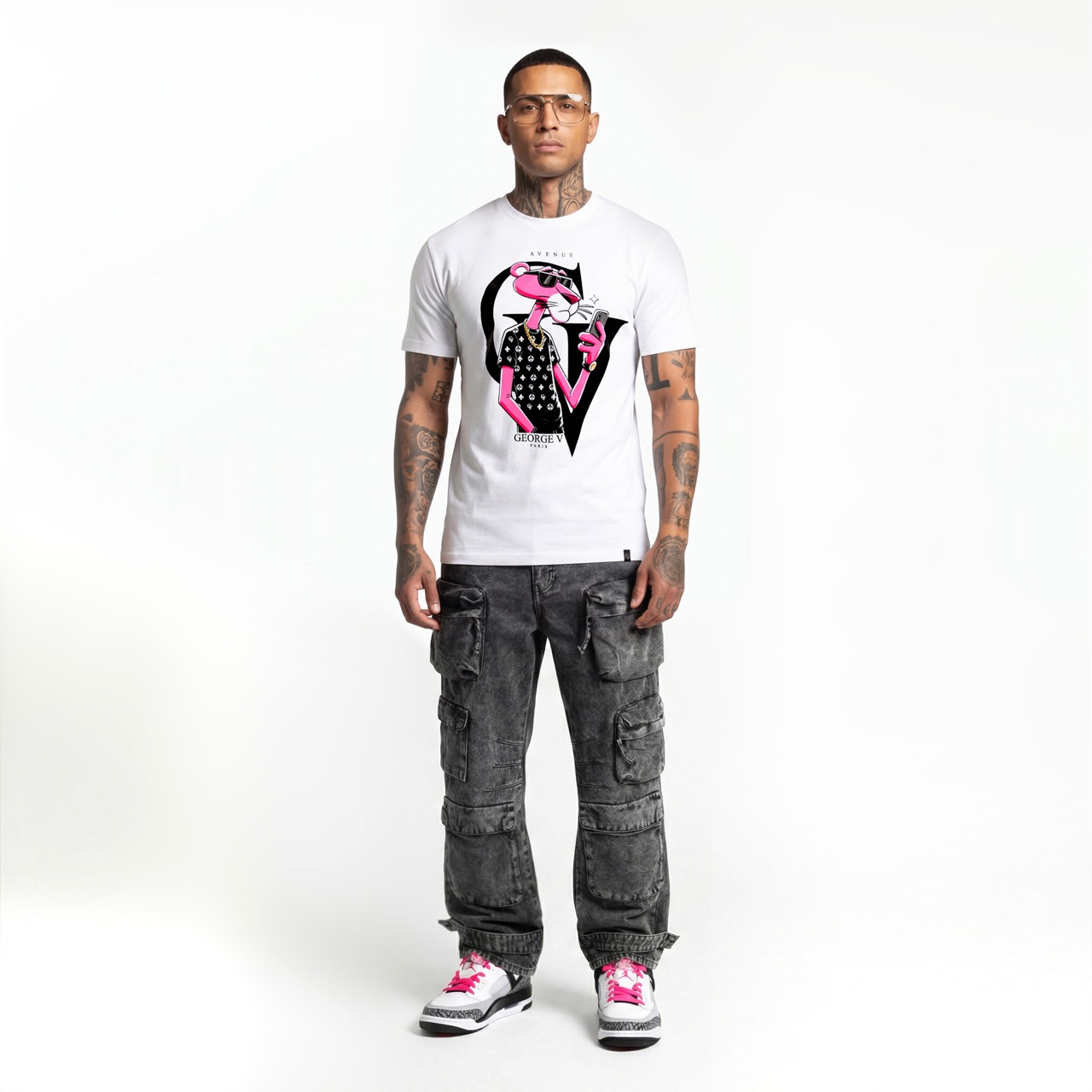 T-shirt  George V Pink Panther