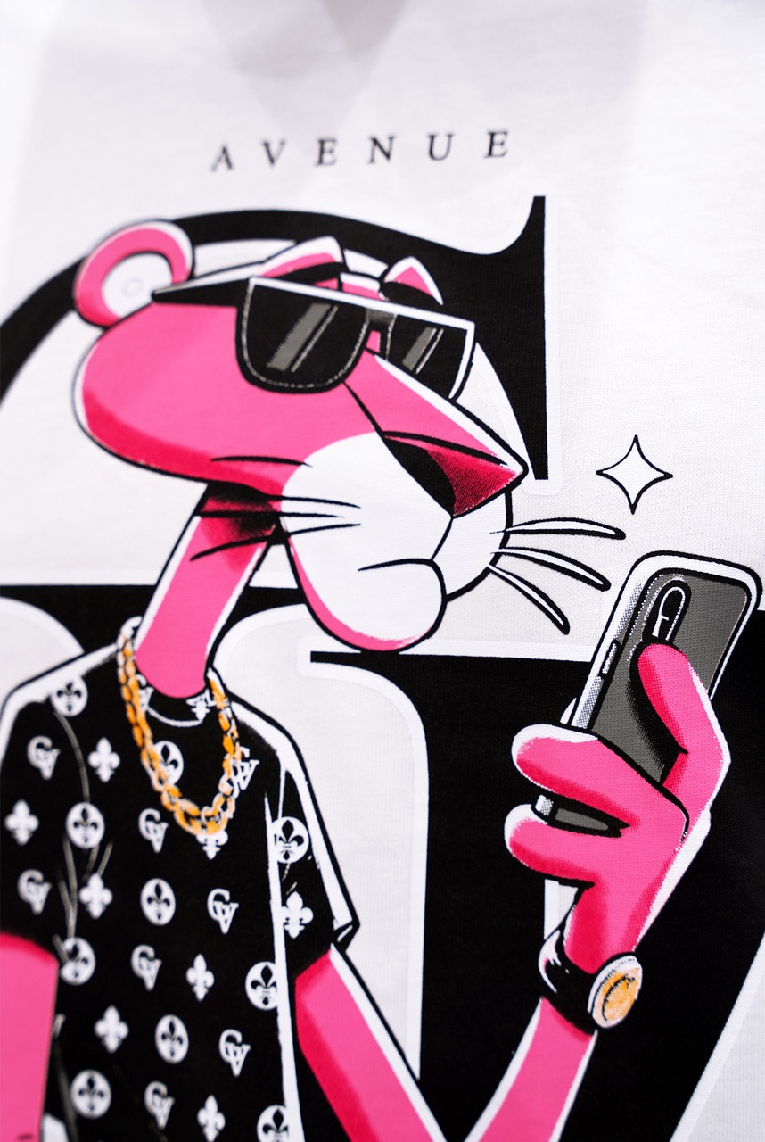 T-shirt  George V Pink Panther