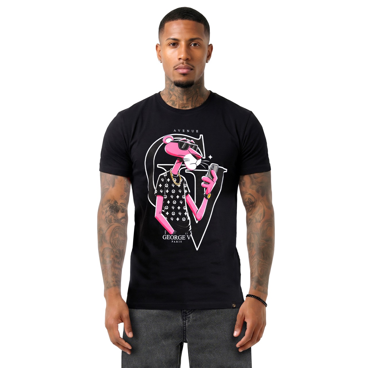 T-shirt  George V Pink Panther