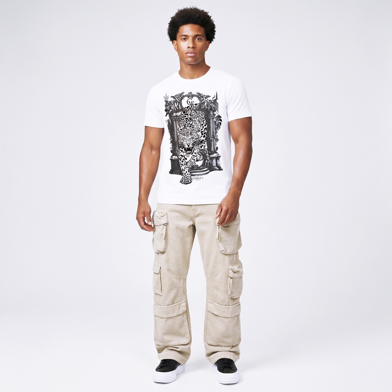 T-shirt George V "Leopard Baroque"
