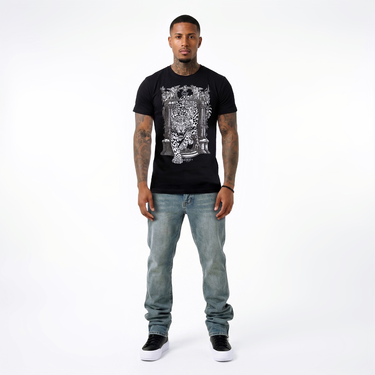 T-shirt George V "Leopard Baroque"