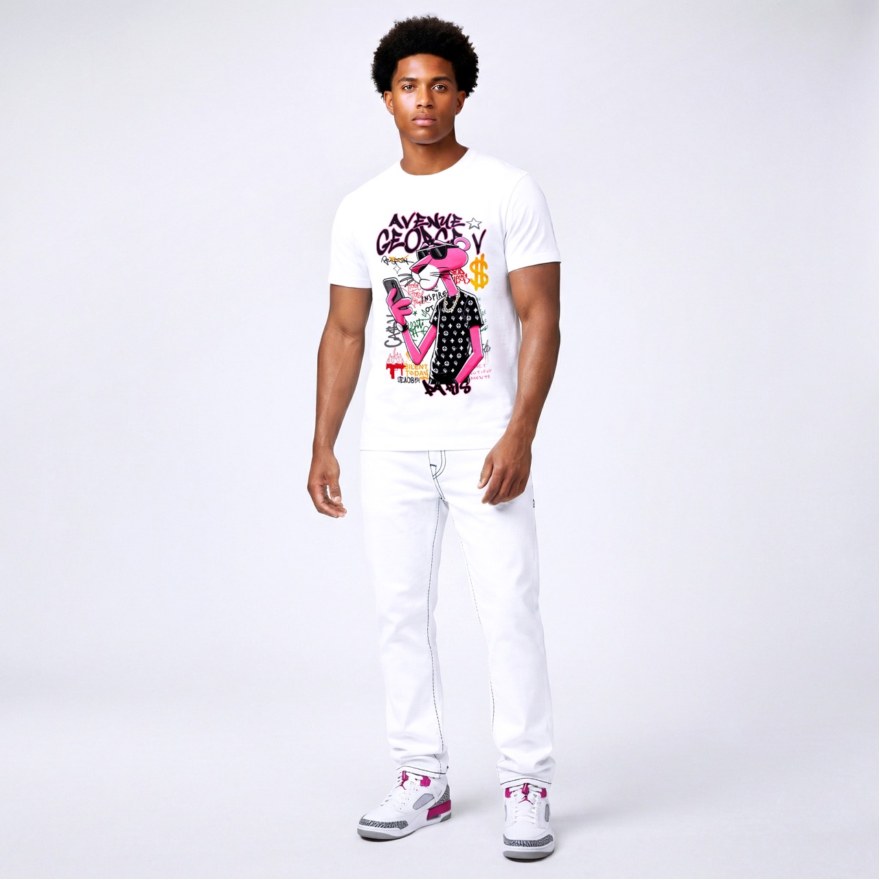 T-shirt Pink Panther Street Luxury