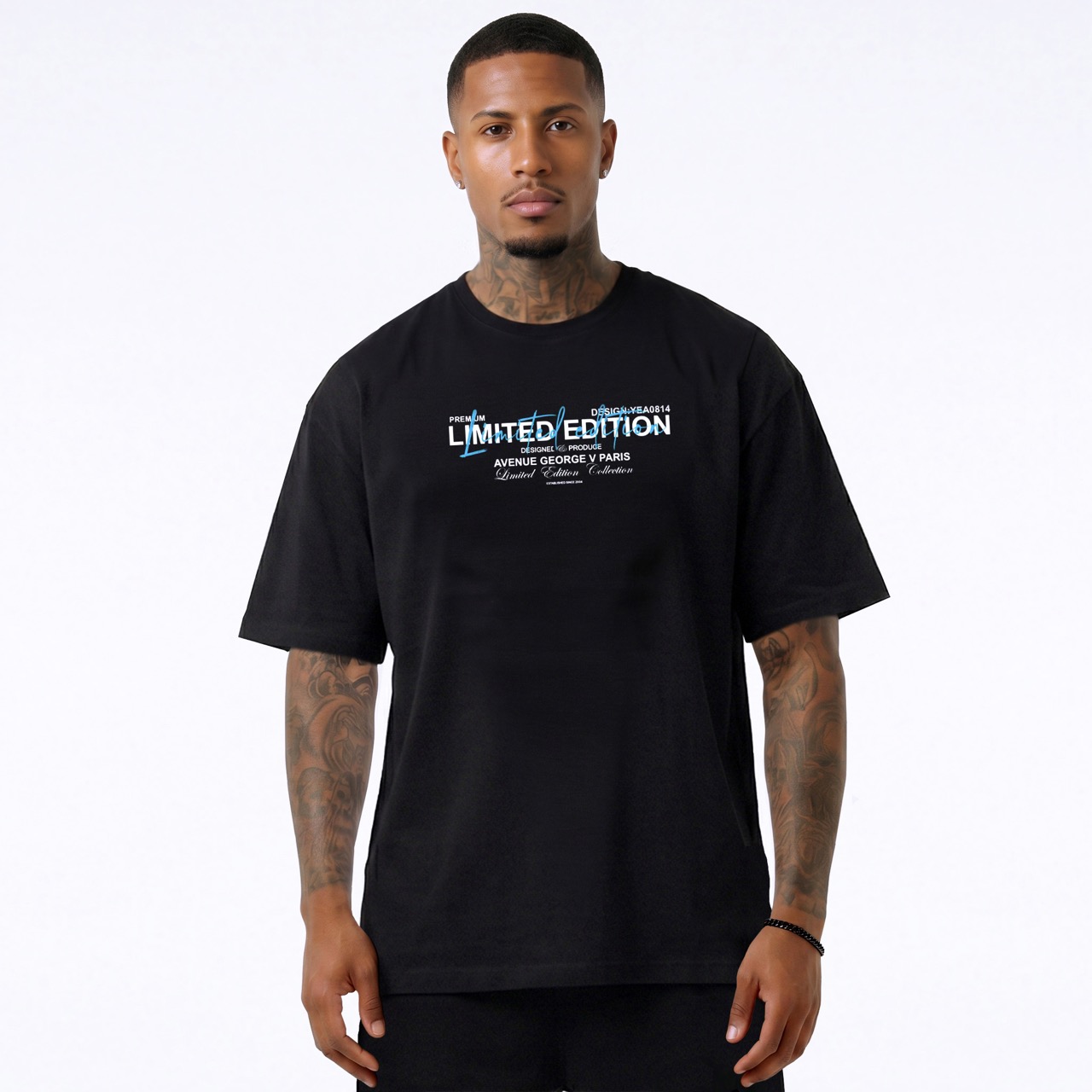 Ensemble George V "Teddy Limited Edition" — Noir/Bleu