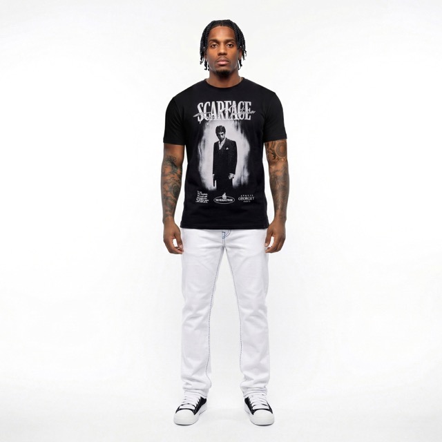 T-shirt George V "SCARFACE" — Noir