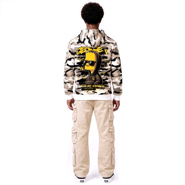 Hoodie George V "Camo Bart"