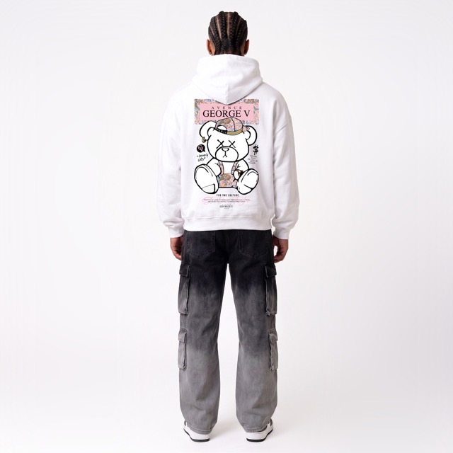 Hoodie George V "Cachemire Rose Bear"