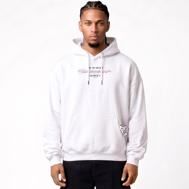 Hoodie George V "Cachemire Rose Bear"