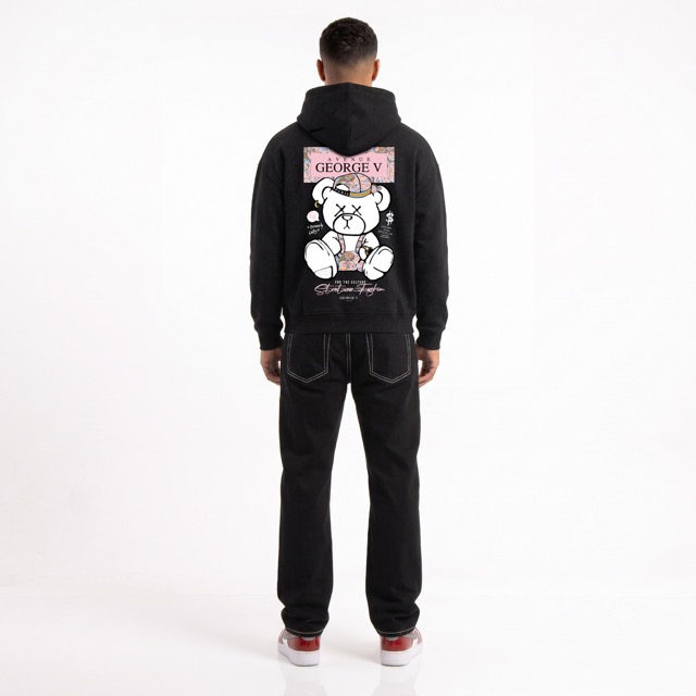 Hoodie George V "Cachemire Rose Bear"